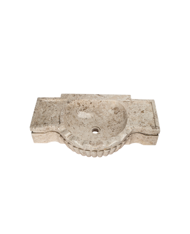 Console Marble Sink - Cream