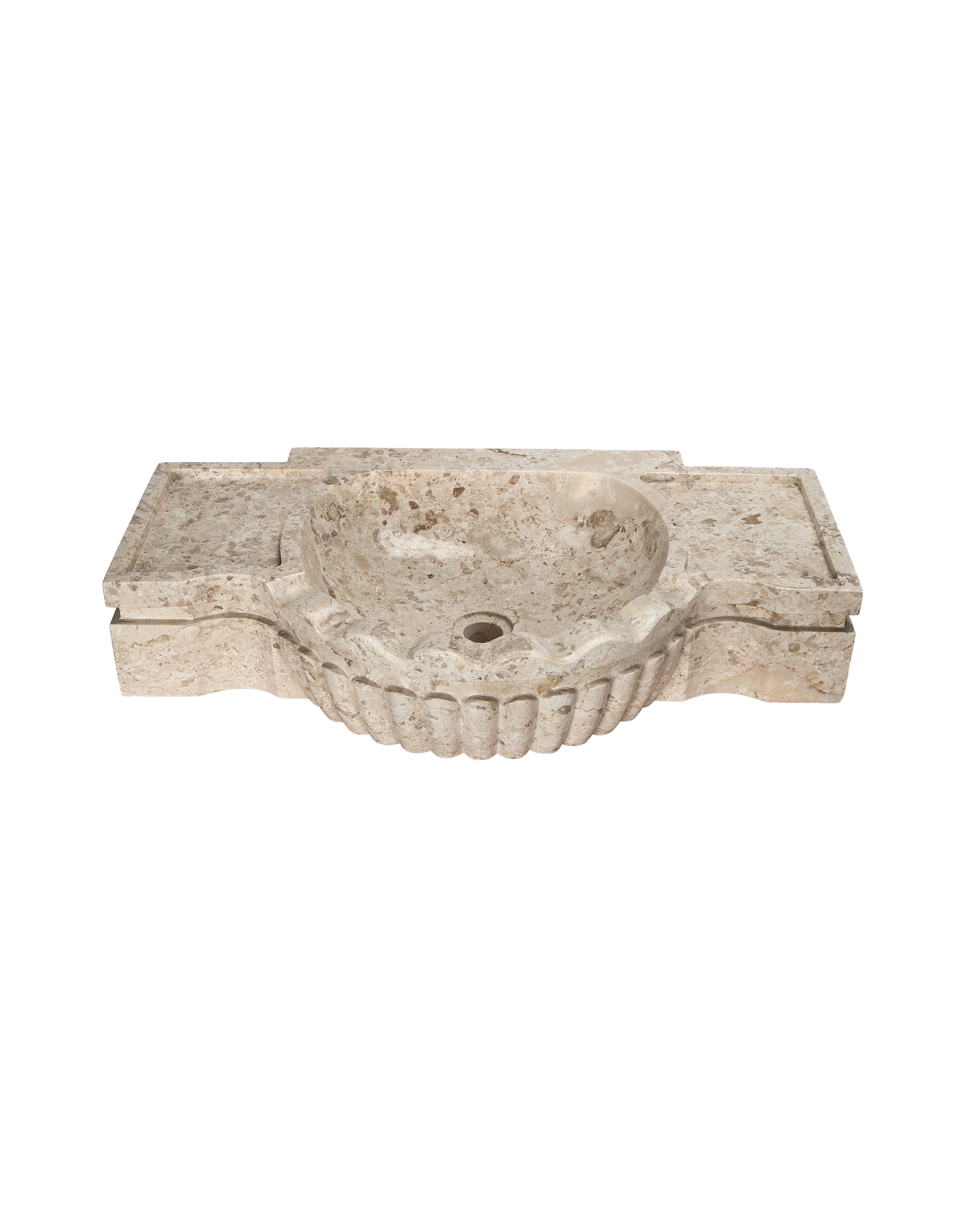 Console Marble Sink - Cream