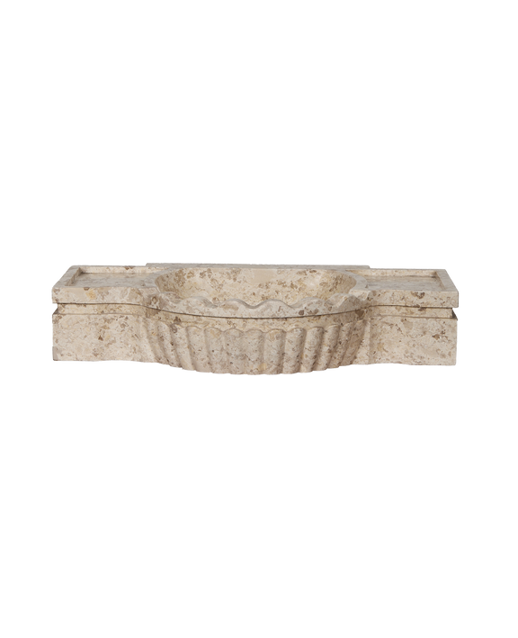 Console Marble Sink - Cream