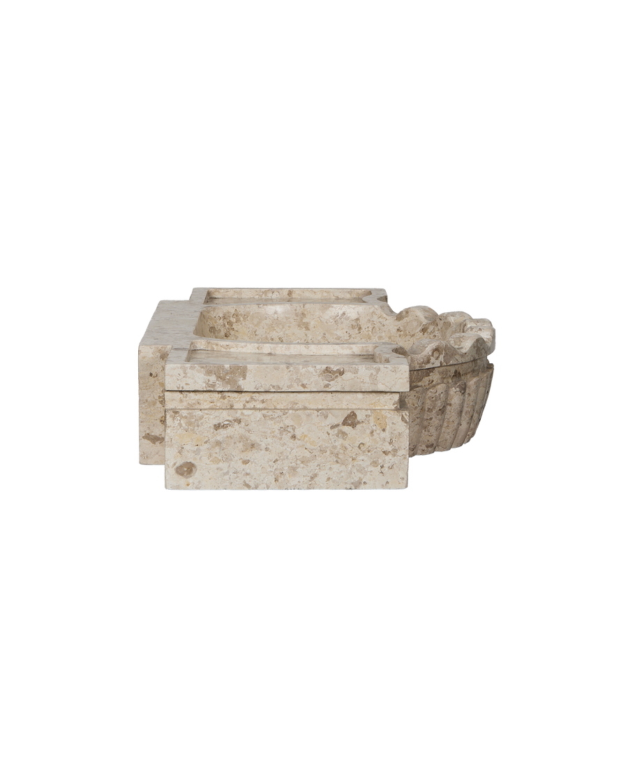 Console Marble Sink - Cream