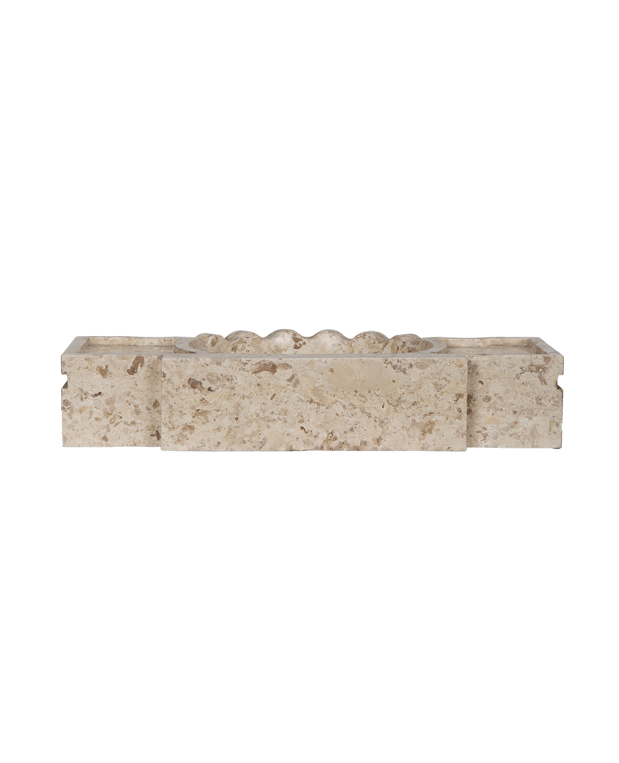 Console Marble Sink - Cream