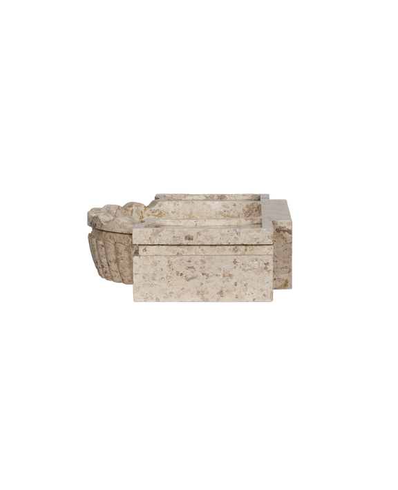 Console Marble Sink - Cream