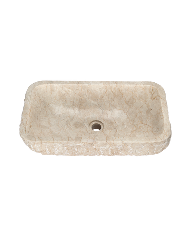 Hewn Marble Sink