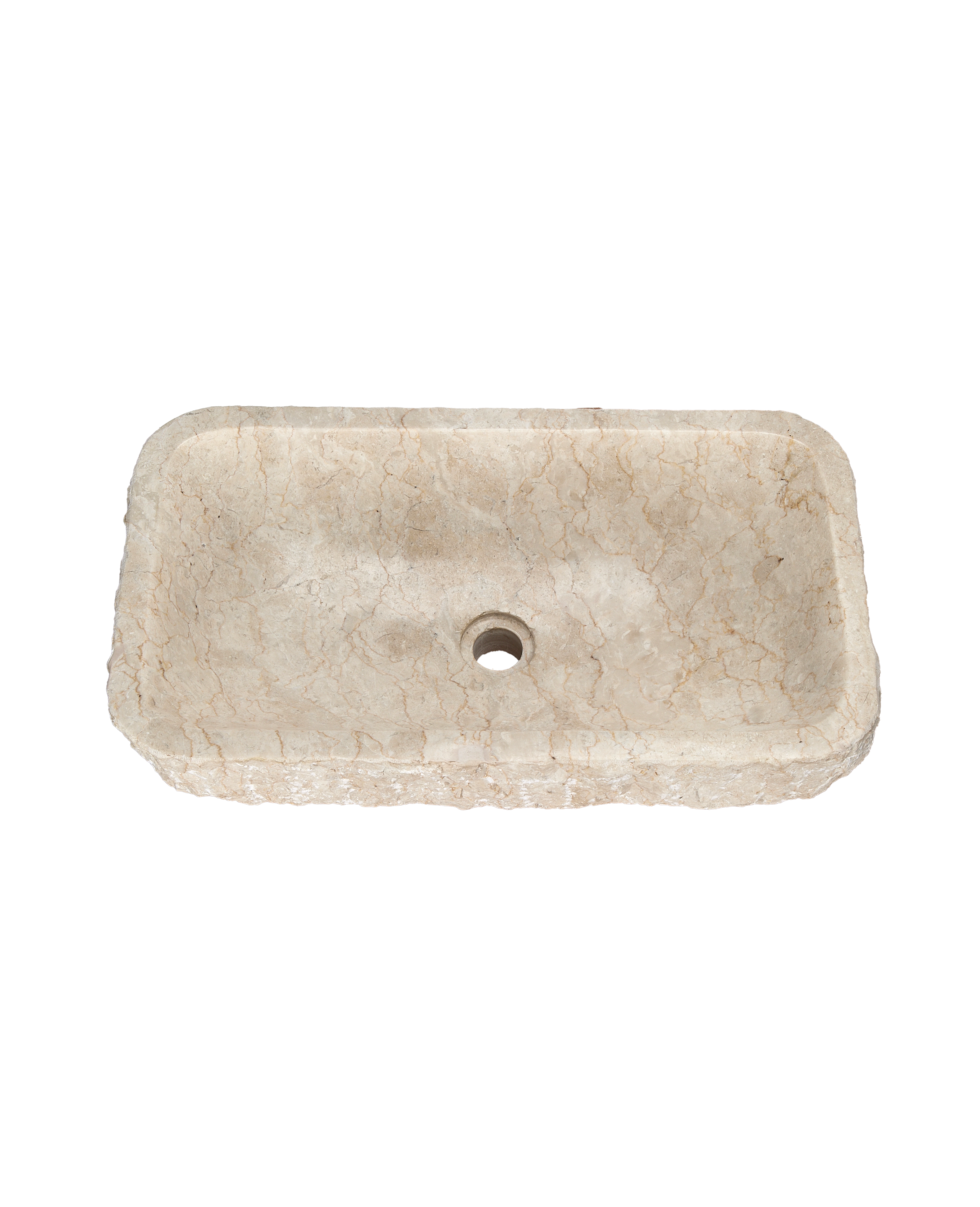 Hewn Marble Sink