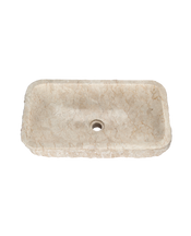 Hewn Marble Sink