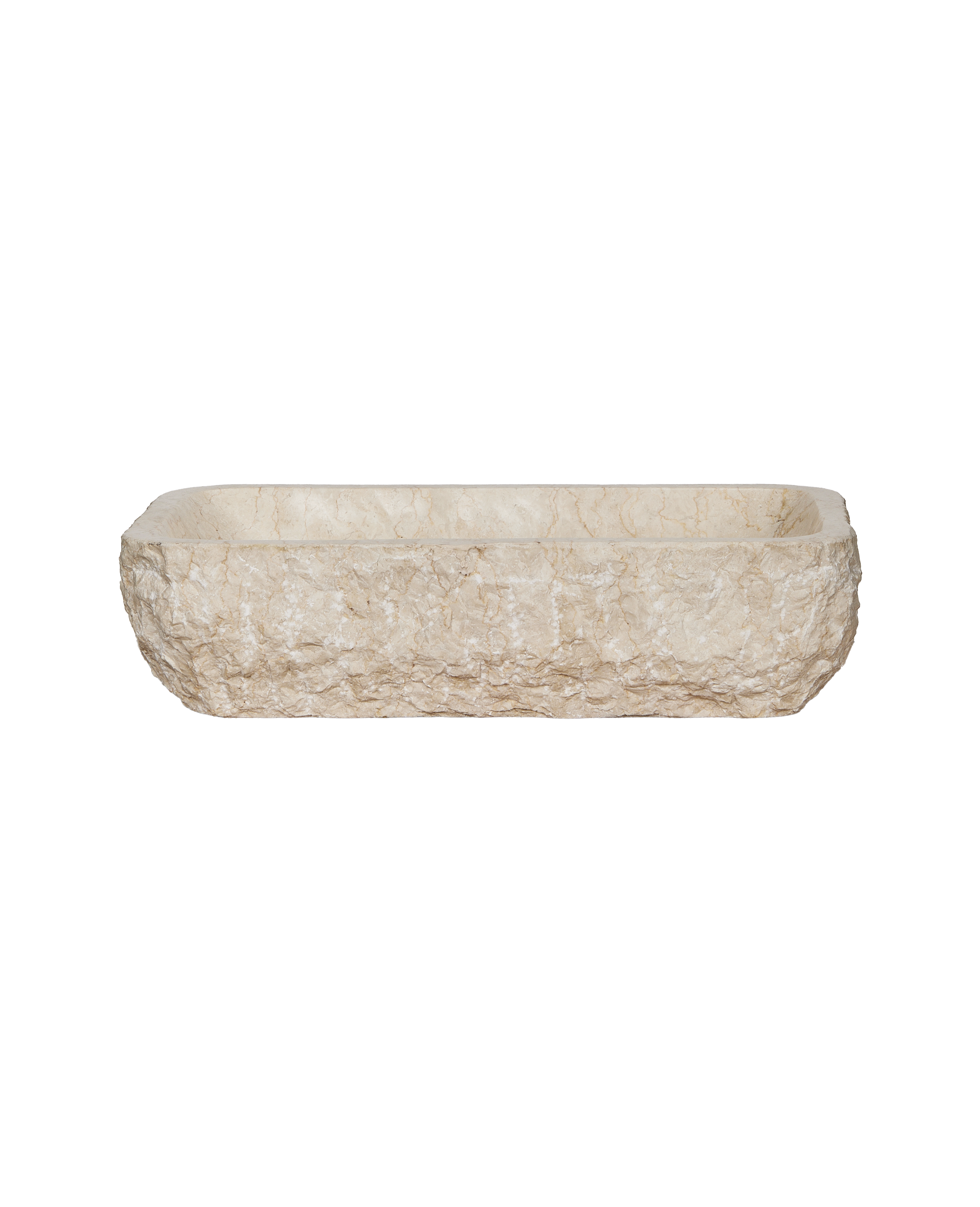 Hewn Marble Sink