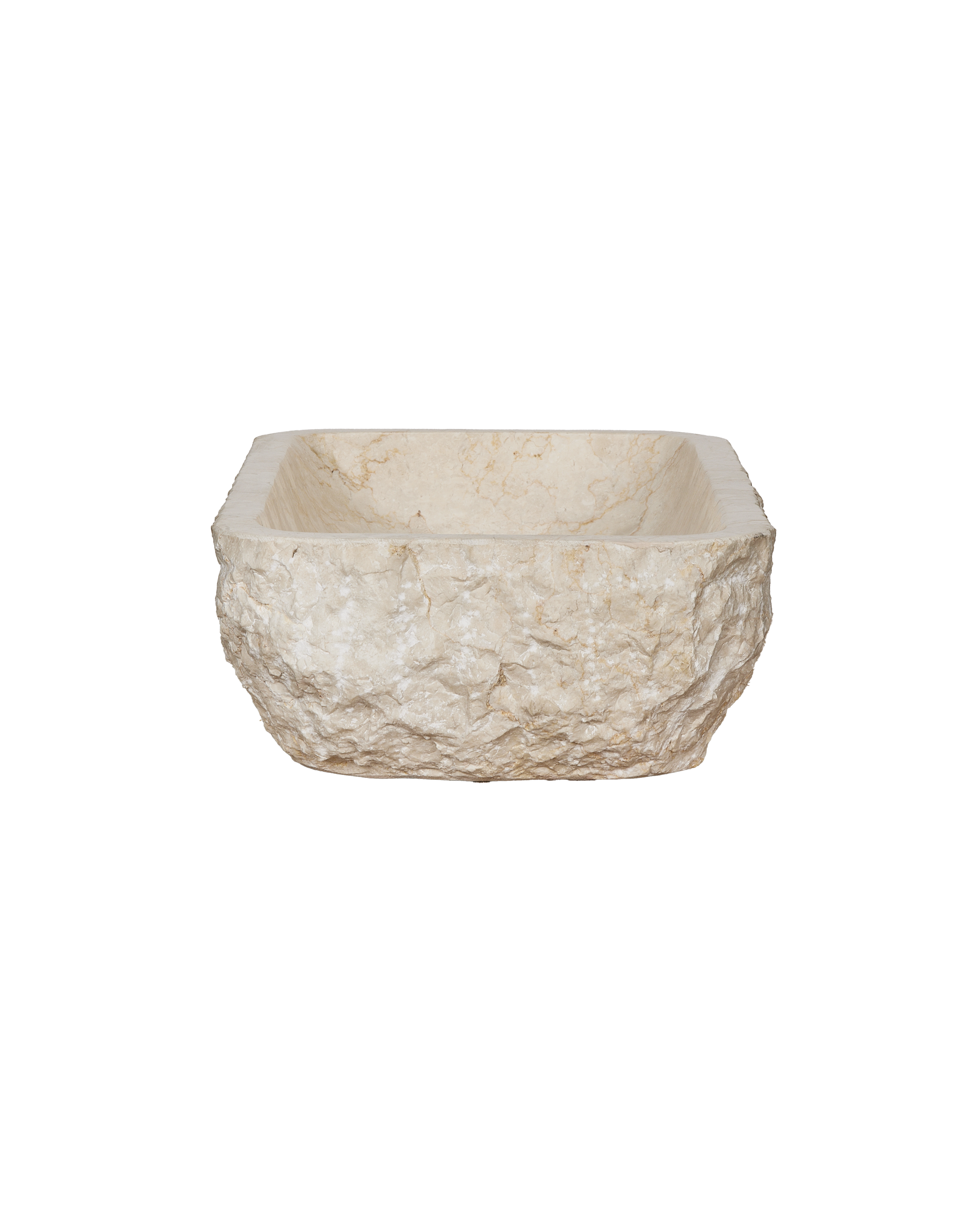 Hewn Marble Sink