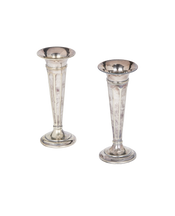 Silver Plated Bud Vase - Set of 2