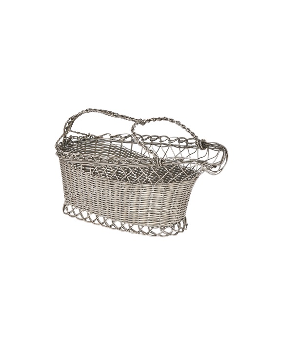 Metal Wicker Bottle Basket