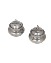 Steel Condiment Pots - Set of 2