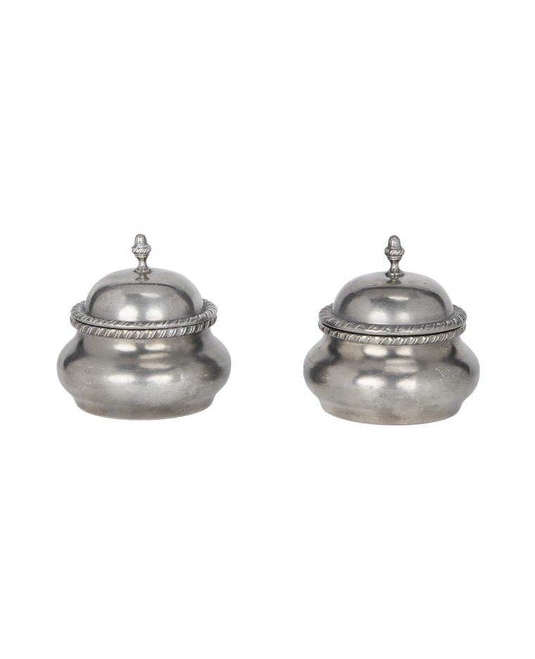 Steel Condiment Pots - Set of 2