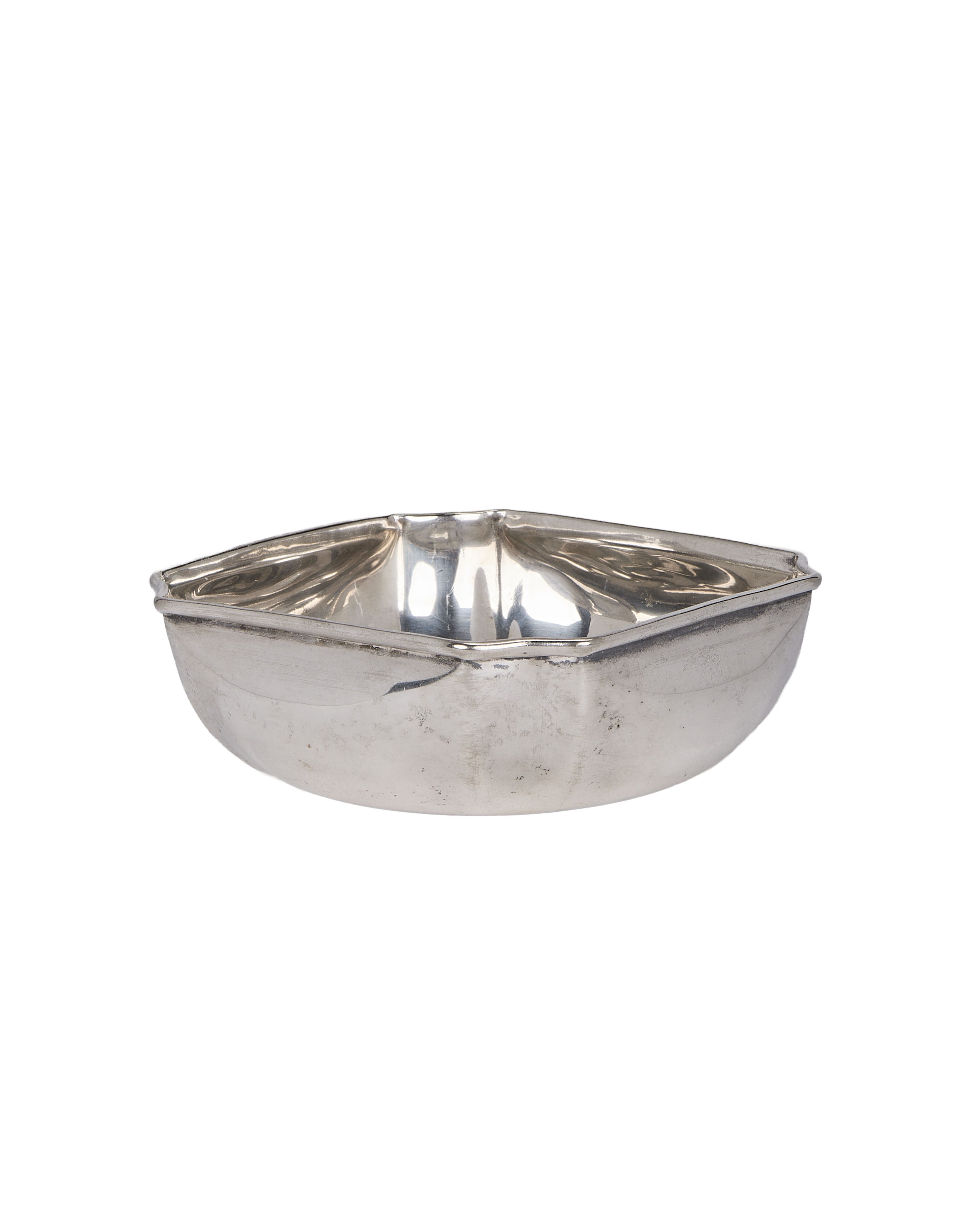 Silver Plated Square Vide Poche alternate angle
