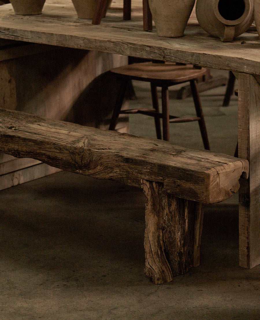 Reclaimed Acacia Wood Bench from India made of Wood