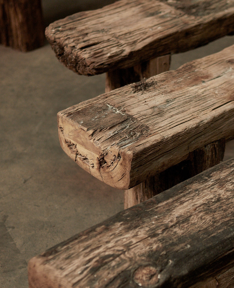 Reclaimed Acacia Wood Bench from India made of Wood