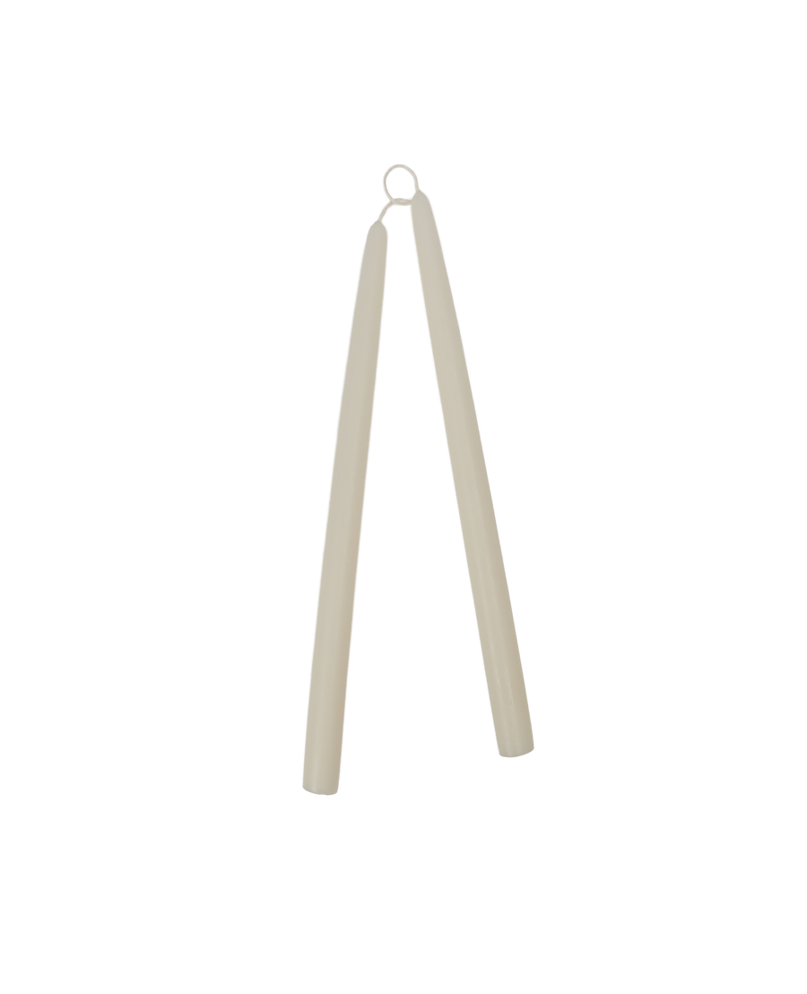 Drippy Beeswax Taper Candle - Ivory