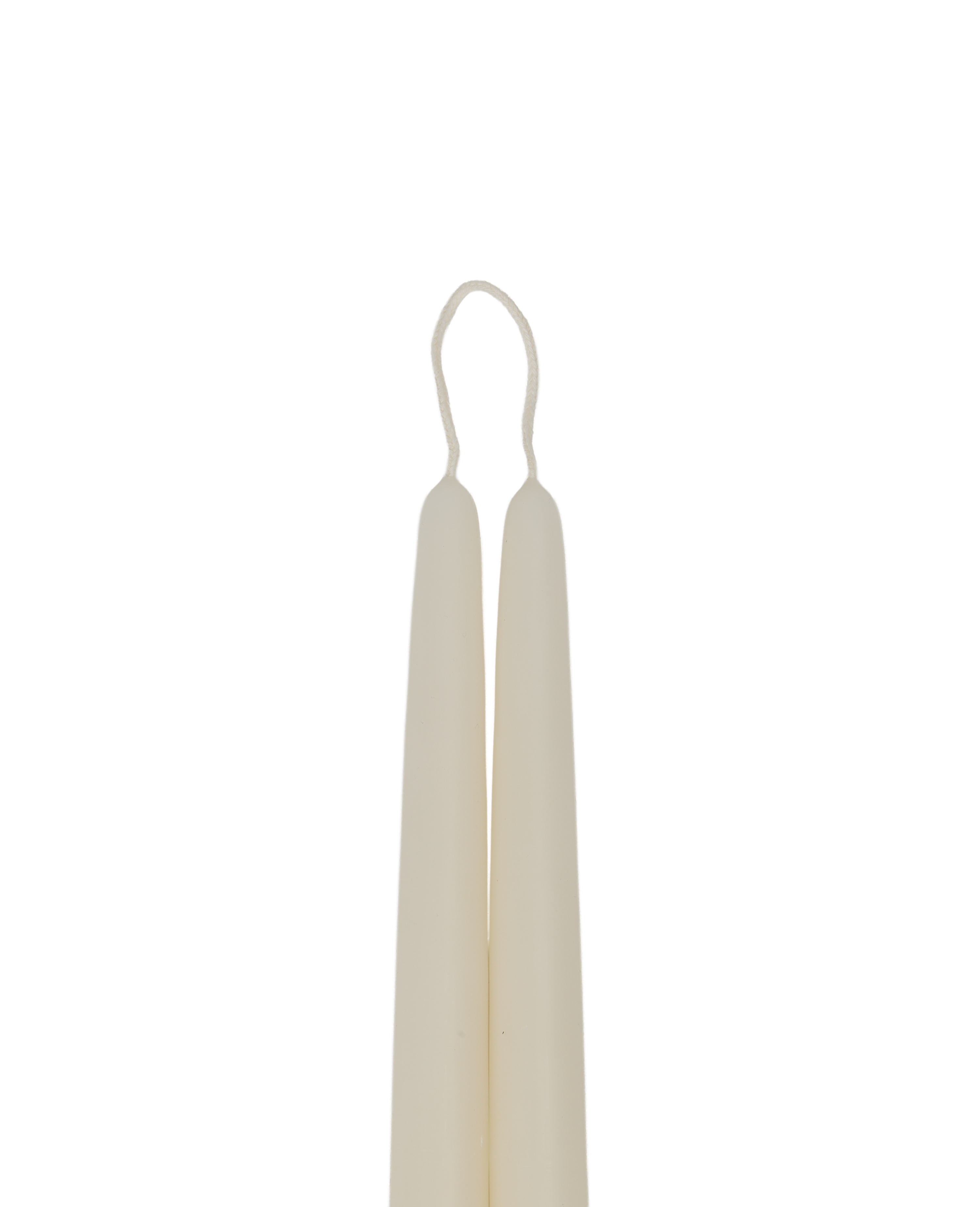 Drippy Beeswax Taper Candle - Ivory