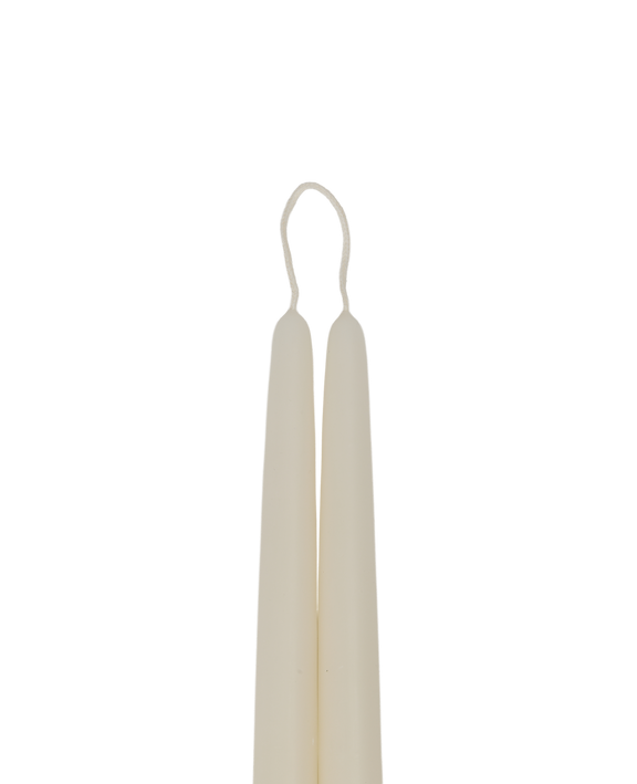 Drippy Beeswax Taper Candle - Ivory