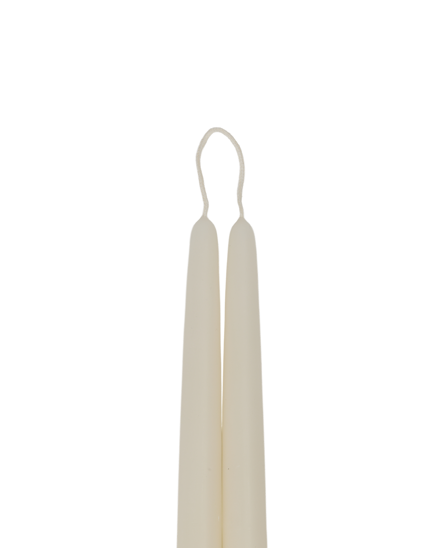 Drippy Beeswax Taper Candle - Ivory