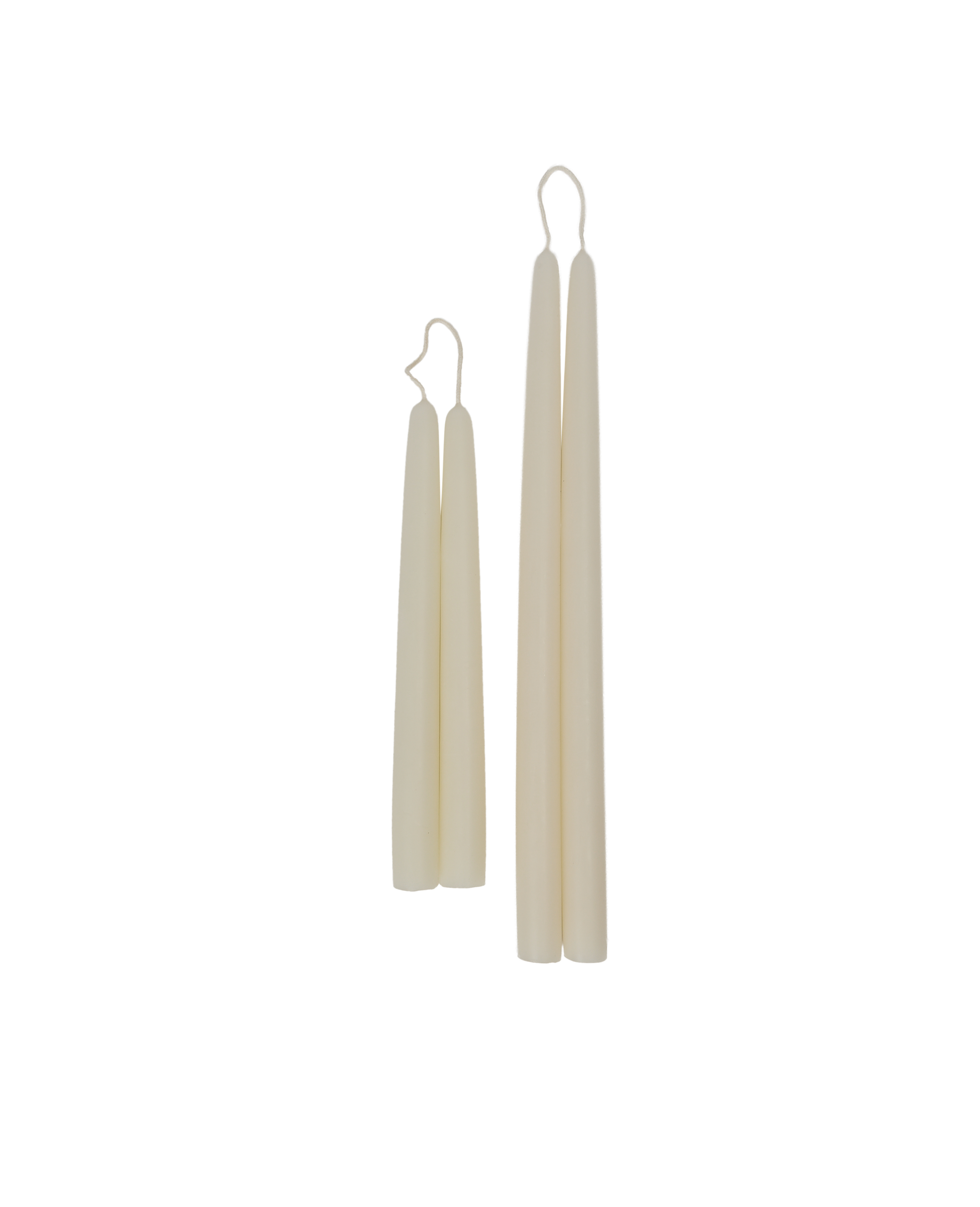 Drippy Beeswax Taper Candle - Ivory