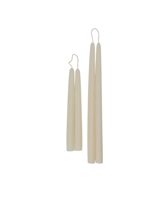 Drippy Beeswax Taper Candle - Ivory