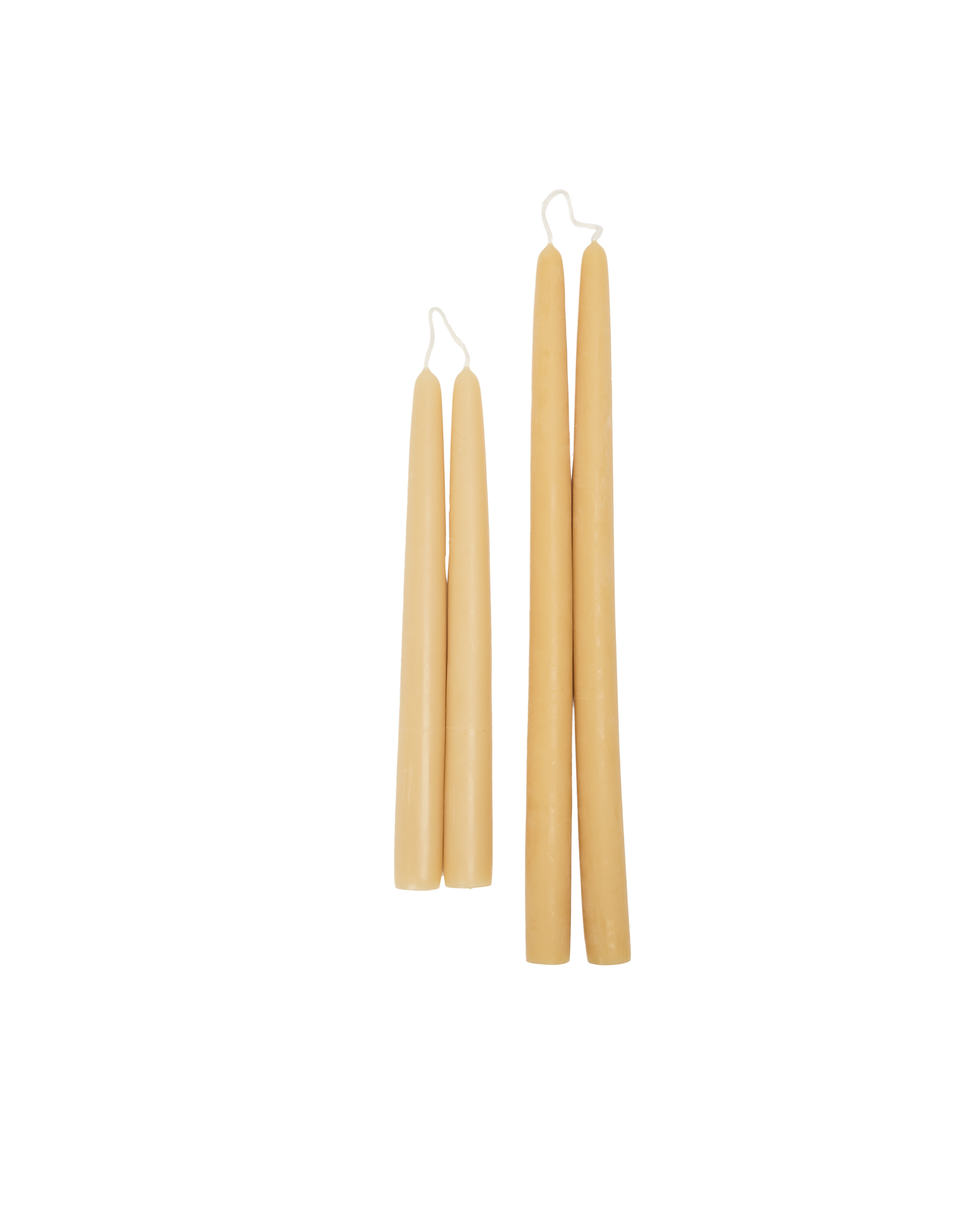 Drippy Beeswax Taper Candle - Natural