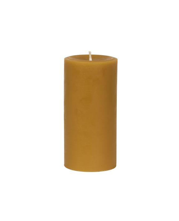 Classic Beeswax Pillar Candle - Natural