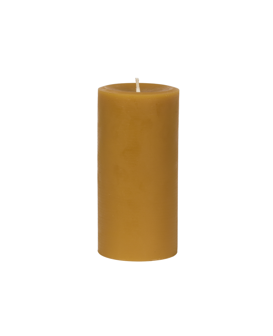 Classic Beeswax Pillar Candle - Natural