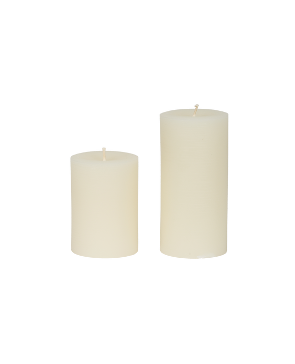 Classic Beeswax Pillar Candle - Ivory