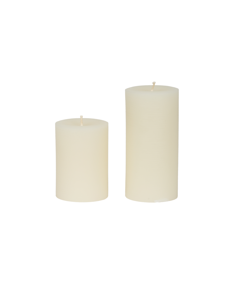 Classic Beeswax Pillar Candle - Ivory