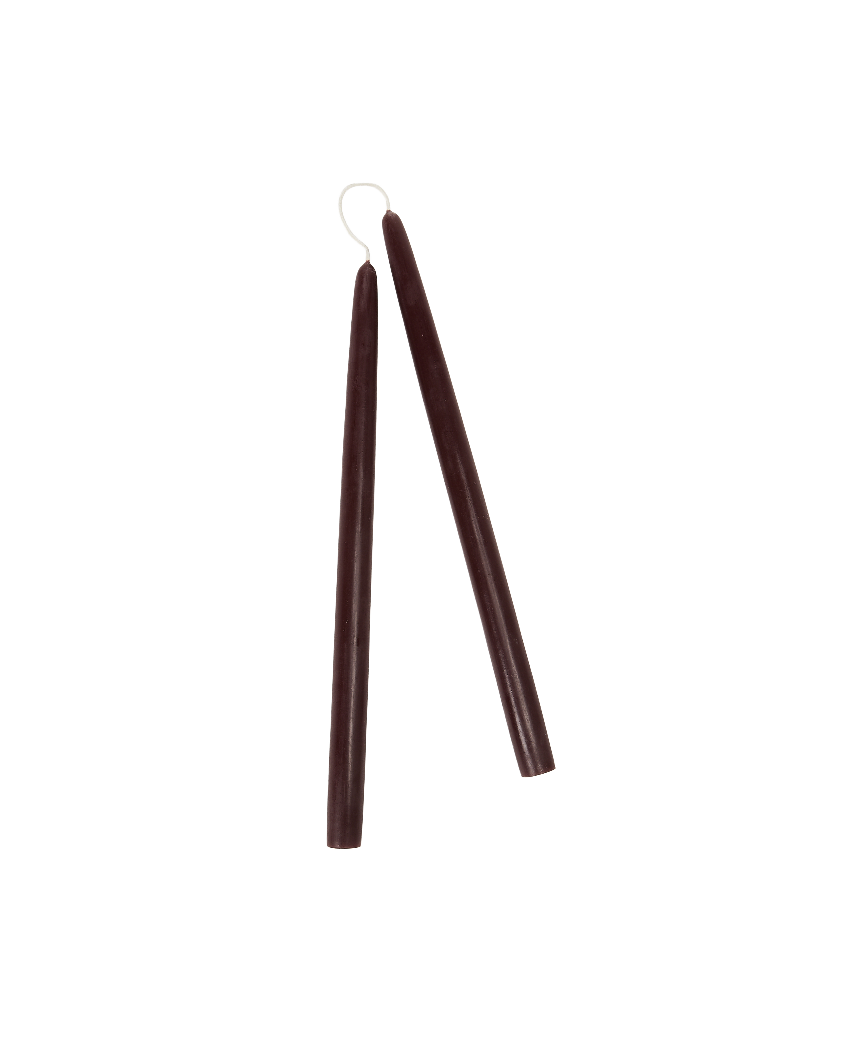 Drippy Beeswax Taper Candle - Burgundy