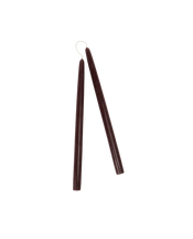 Drippy Beeswax Taper Candle - Burgundy