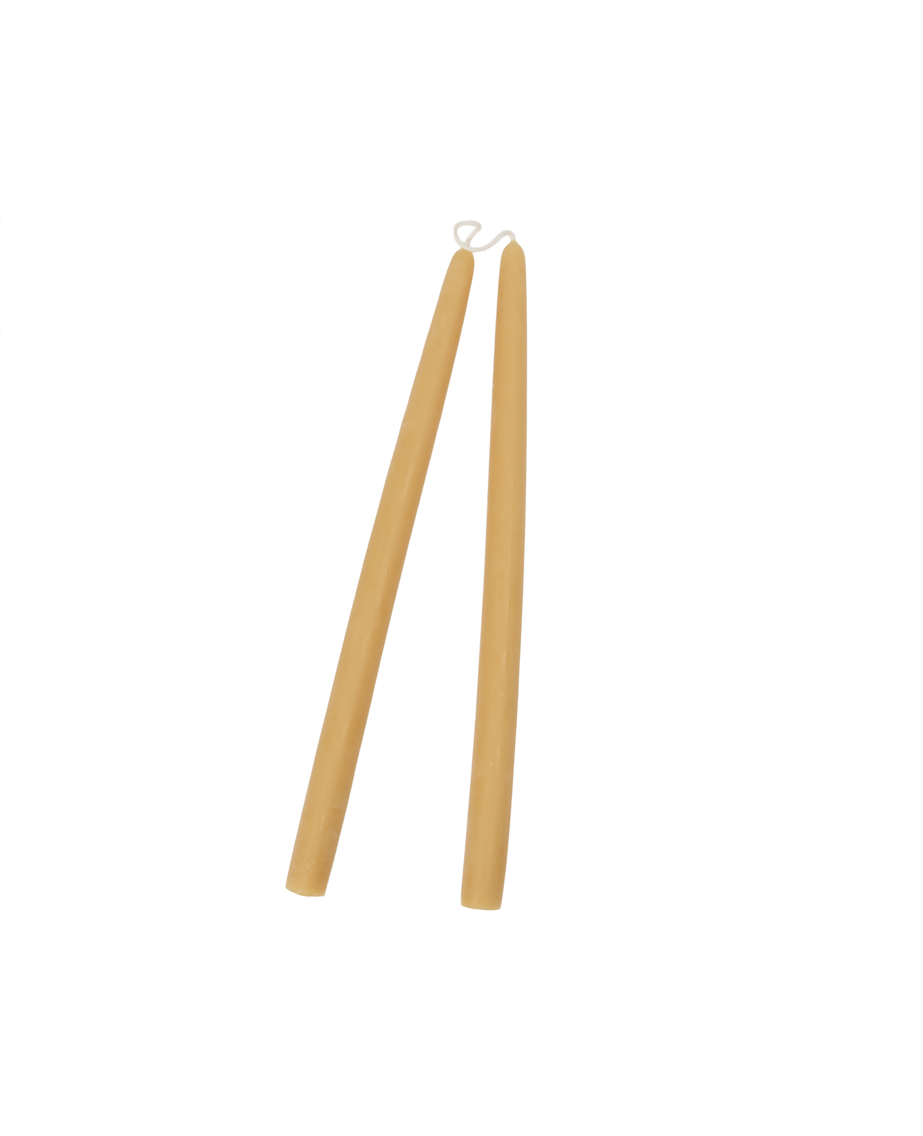 Drippy Beeswax Taper Candle - Natural