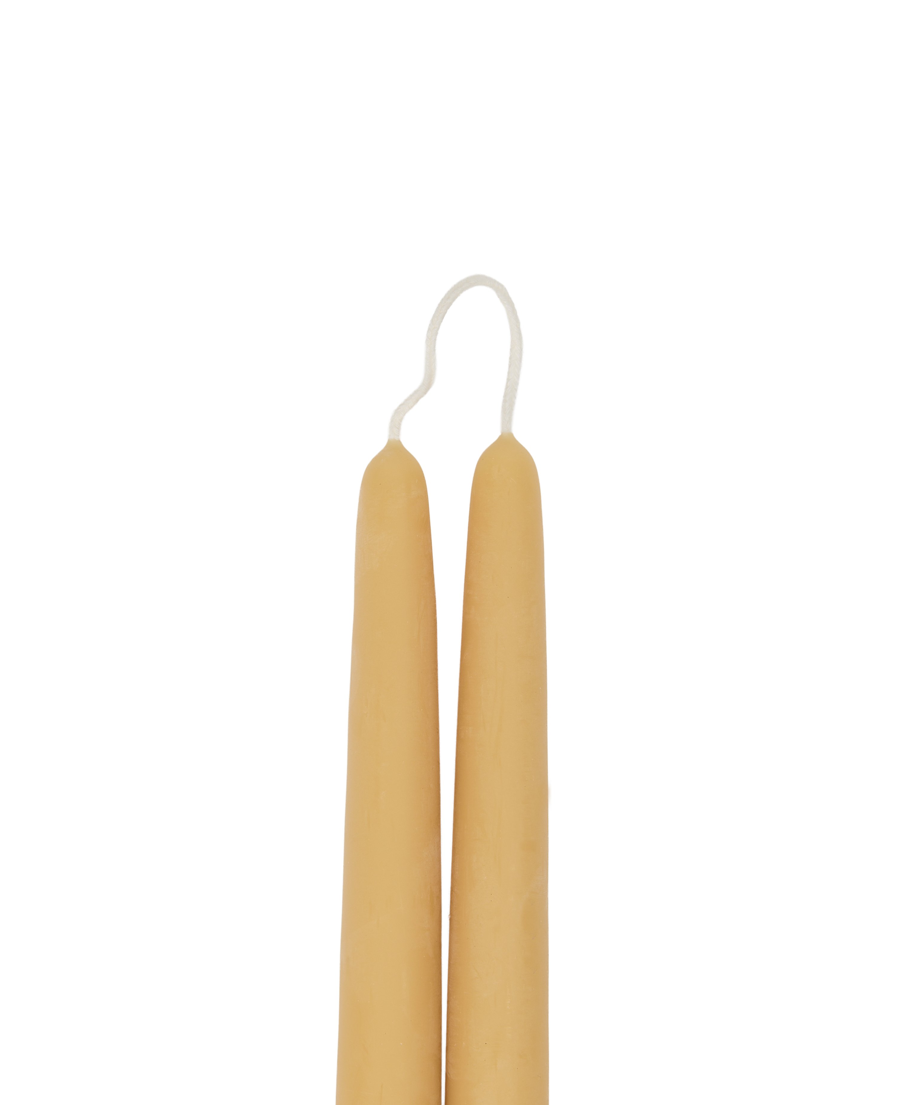 Drippy Beeswax Taper Candle - Natural