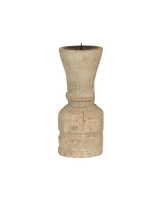 Statuary Pillar Candle Stand - Bleached