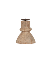 Cup Pillar Candle Stand - Bleached