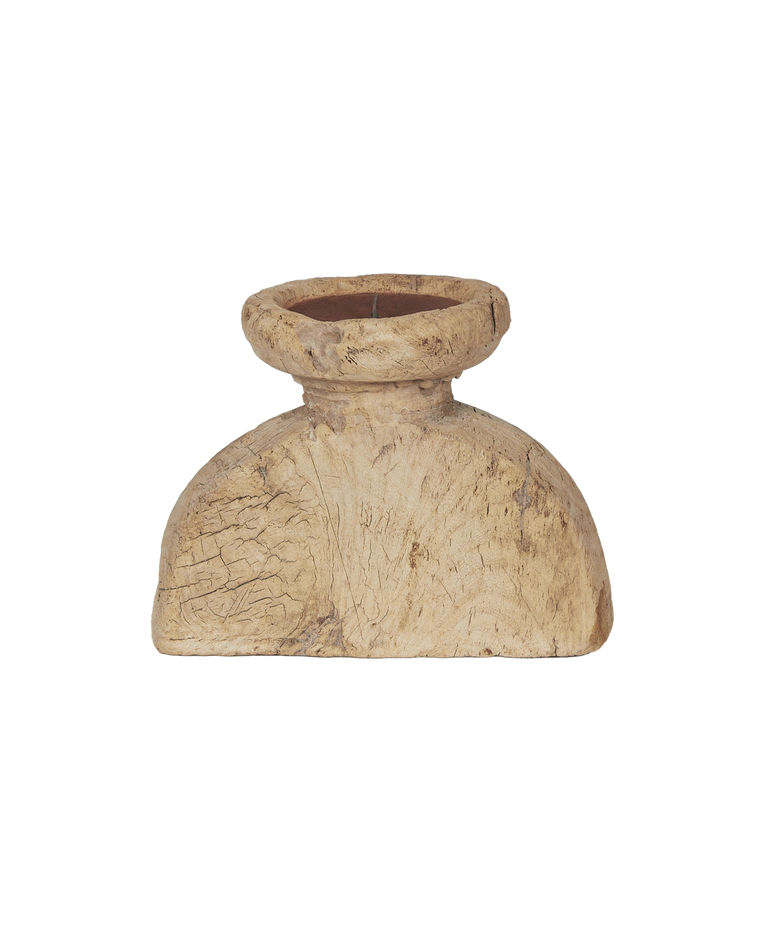 Seeder Pillar Candle Stand - Bleached