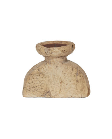 Vintage Candle Stand - Seeder from India made of Wood