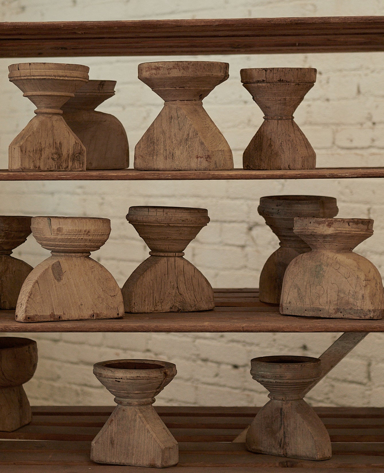 Vintage Candle Stand - Seeder from India made of Wood