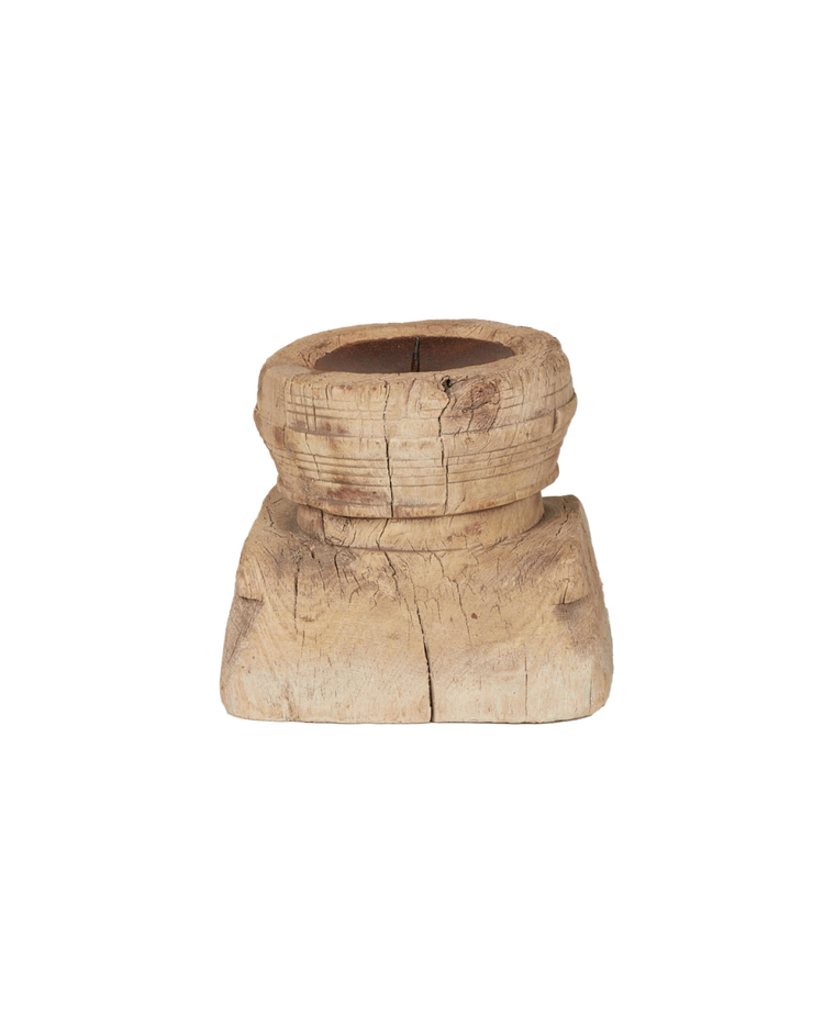 Seedling Pillar Candle Stand - Bleached