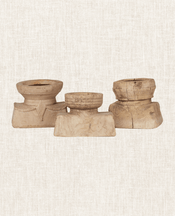 Seedling Pillar Candle Stand - Bleached