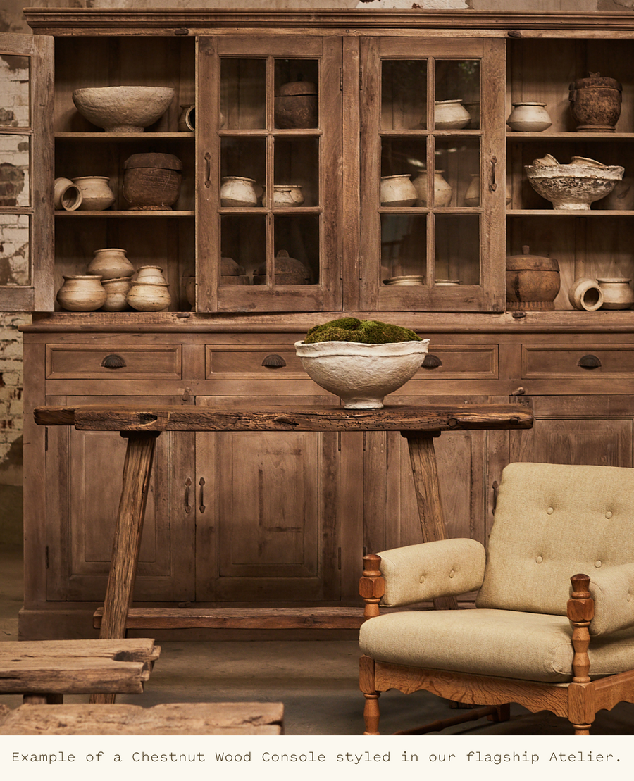 Reclaimed Chestnut Wood Console from Turkey made of Wood