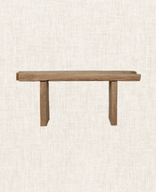 Chunky Elm Bench - Antique Finish