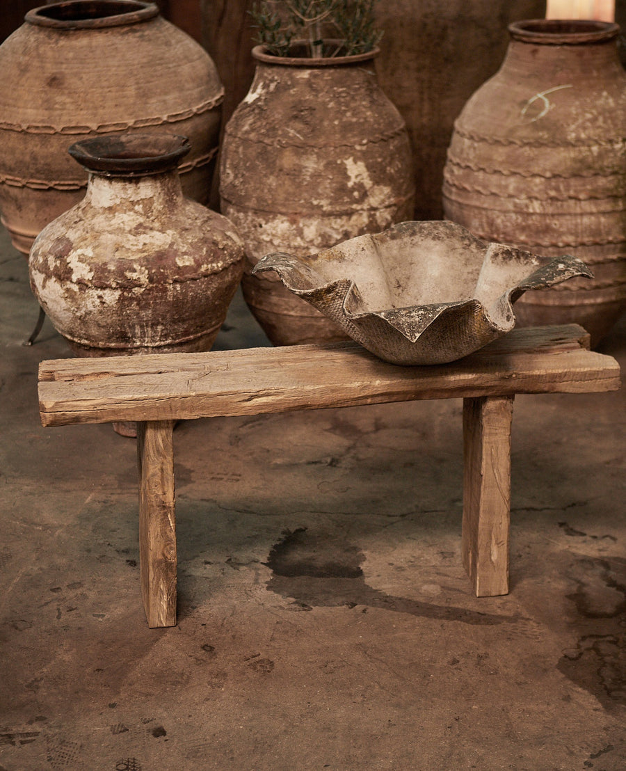 Reclaimed Chunky Elm Bench - Antique Finish from China made of Wood