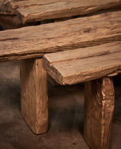 Chunky Elm Bench - Antique Finish