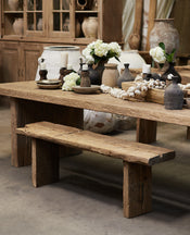 Chunky Elm Bench - Natural