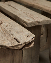 Chunky Elm Console - Bleached