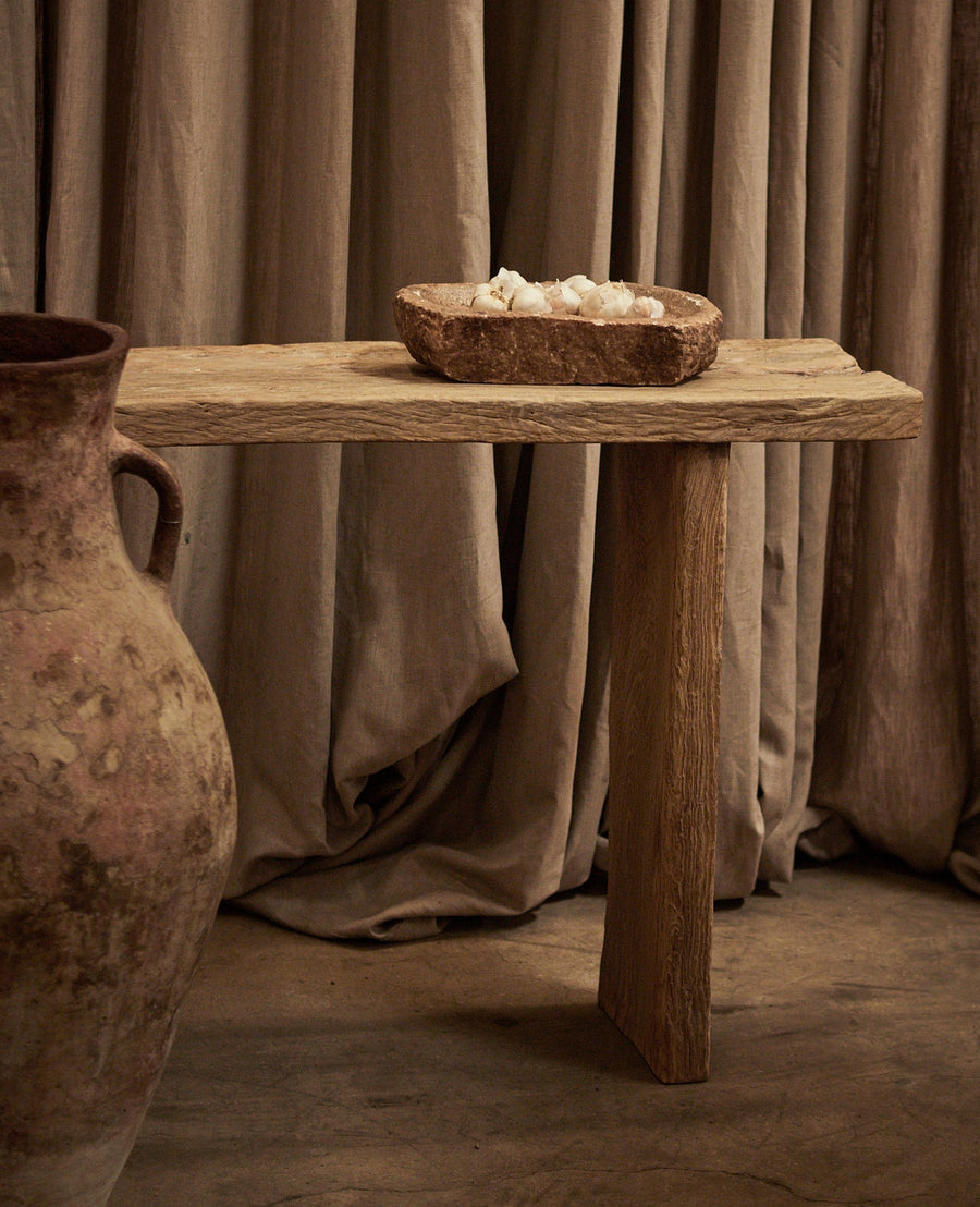 Reclaimed Chunky Elm Console - Antique Finish from China made of Wood