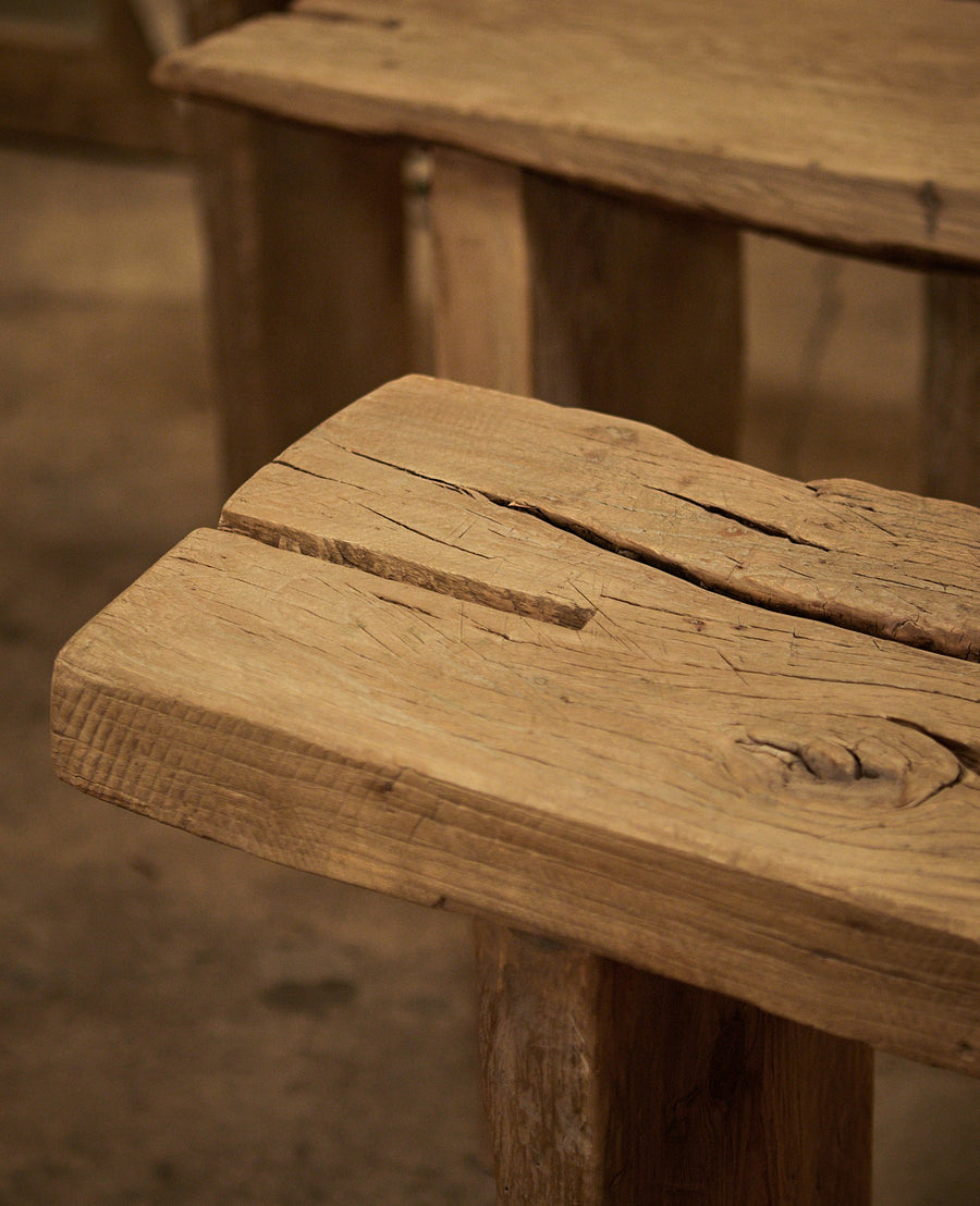 Reclaimed Chunky Elm Console - Antique Finish from China made of Wood