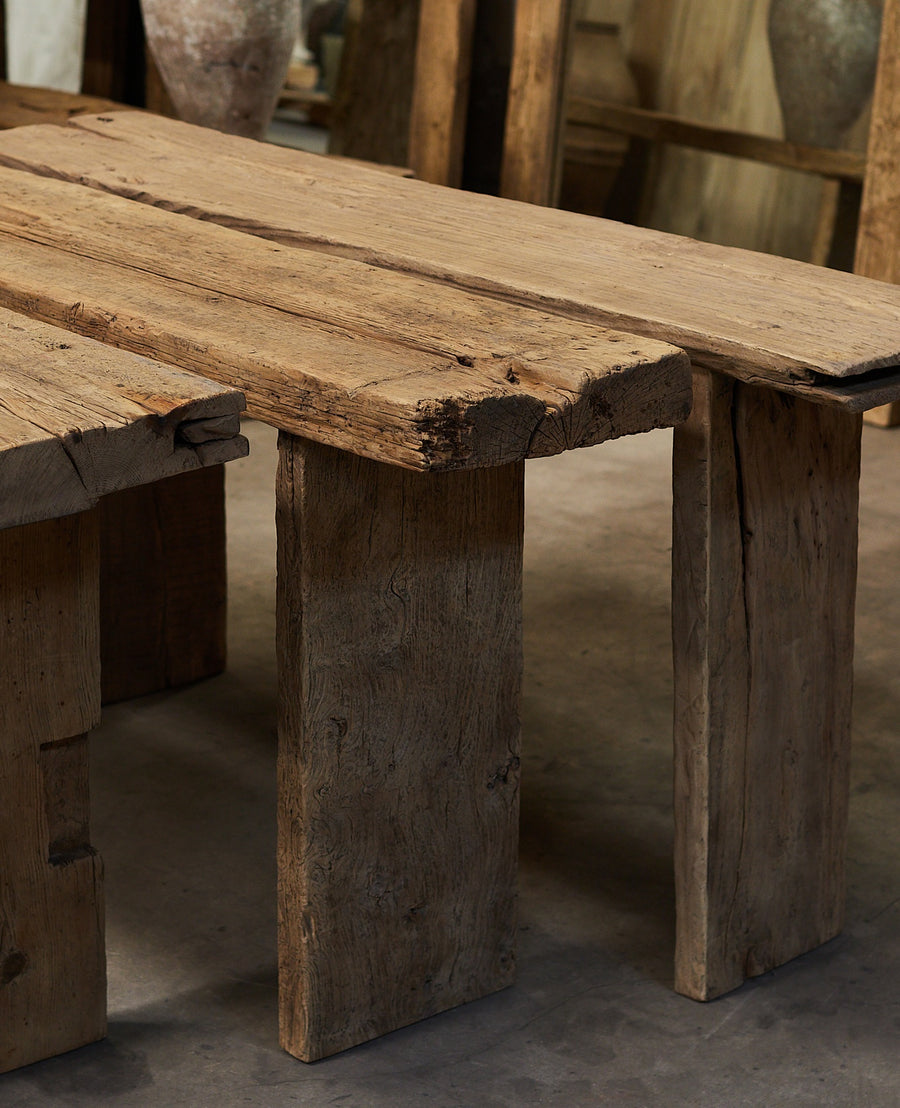 Reclaimed Chunky Elm Console - Natural from China made of Wood