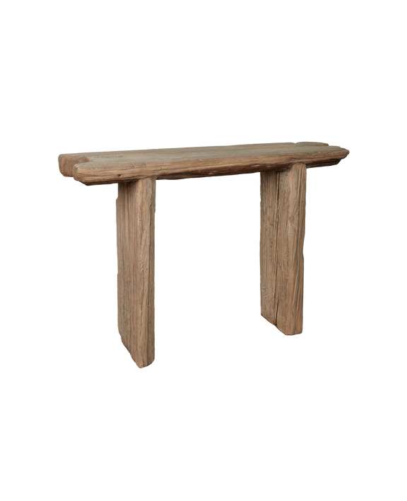 Chunky Elm Console - Antique Finish